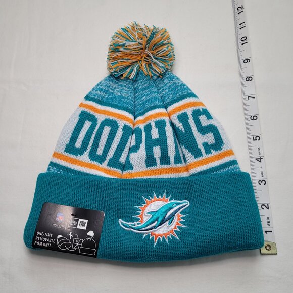 New Era Miami Dolphins Beanie 2024 NFL Sideline Sport Knit Hat NWT OSFM - Picture 6 of 6